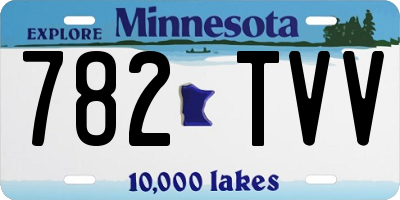 MN license plate 782TVV