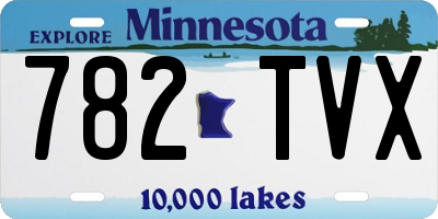 MN license plate 782TVX