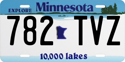MN license plate 782TVZ
