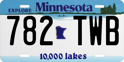 MN license plate 782TWB