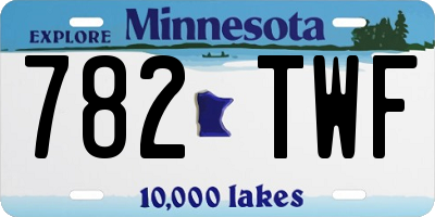 MN license plate 782TWF