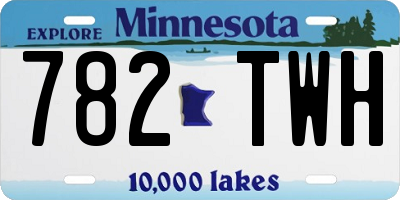 MN license plate 782TWH