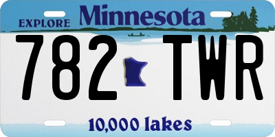 MN license plate 782TWR