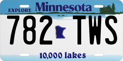 MN license plate 782TWS