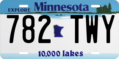 MN license plate 782TWY