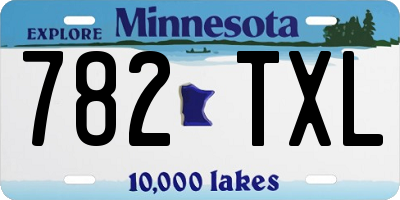 MN license plate 782TXL
