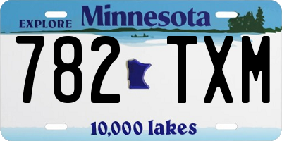 MN license plate 782TXM