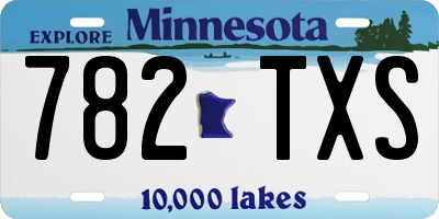 MN license plate 782TXS