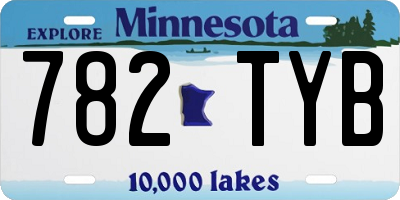 MN license plate 782TYB