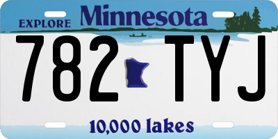 MN license plate 782TYJ