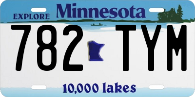 MN license plate 782TYM