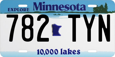MN license plate 782TYN