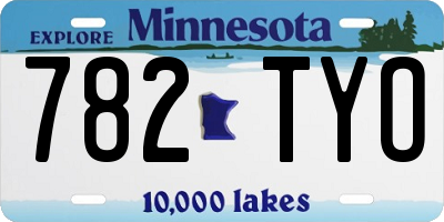 MN license plate 782TYO
