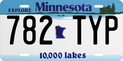 MN license plate 782TYP