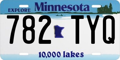 MN license plate 782TYQ