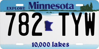 MN license plate 782TYW