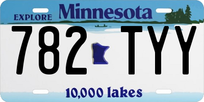 MN license plate 782TYY