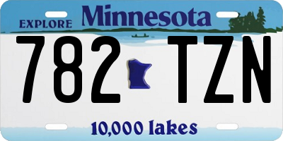 MN license plate 782TZN