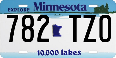 MN license plate 782TZO
