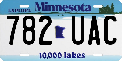MN license plate 782UAC