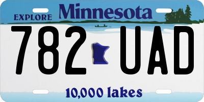 MN license plate 782UAD