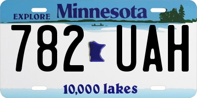 MN license plate 782UAH