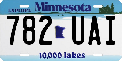 MN license plate 782UAI