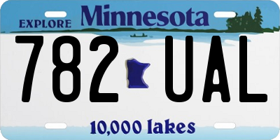 MN license plate 782UAL