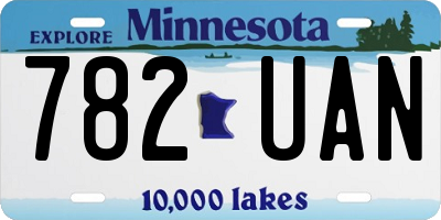 MN license plate 782UAN