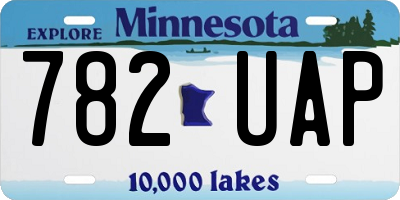 MN license plate 782UAP