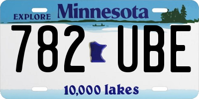 MN license plate 782UBE