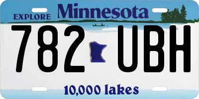 MN license plate 782UBH