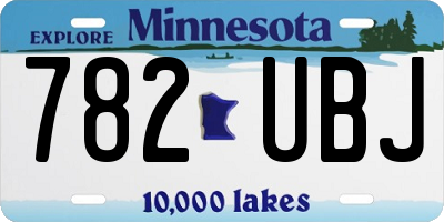 MN license plate 782UBJ