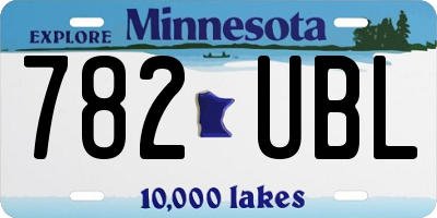 MN license plate 782UBL