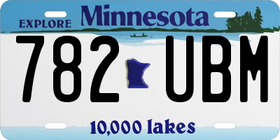 MN license plate 782UBM