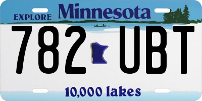 MN license plate 782UBT