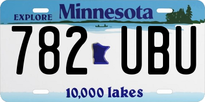MN license plate 782UBU