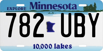 MN license plate 782UBY