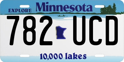 MN license plate 782UCD