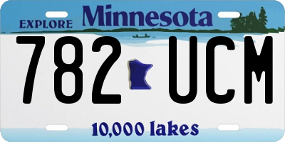 MN license plate 782UCM
