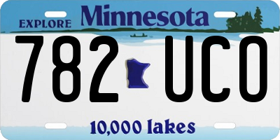 MN license plate 782UCO
