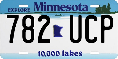 MN license plate 782UCP