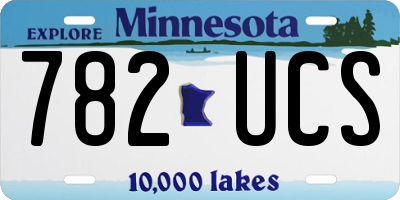 MN license plate 782UCS