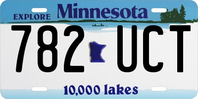 MN license plate 782UCT