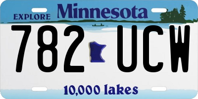 MN license plate 782UCW