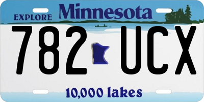 MN license plate 782UCX