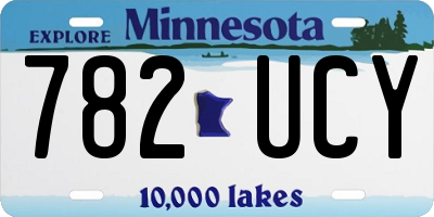 MN license plate 782UCY