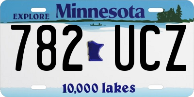 MN license plate 782UCZ