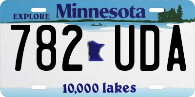 MN license plate 782UDA