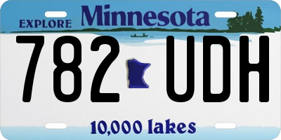 MN license plate 782UDH